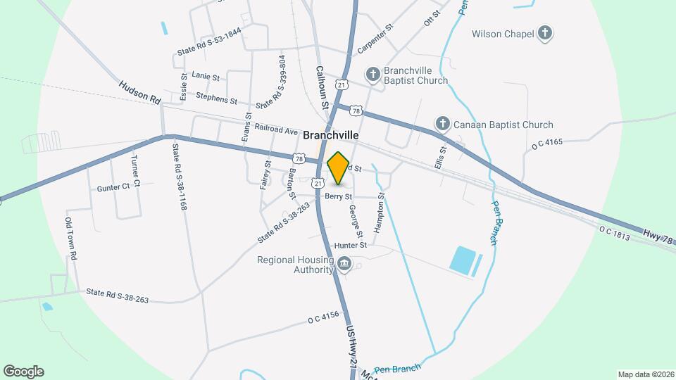 Ott's Branch Apartments Map and Location Details