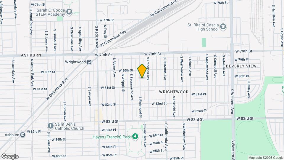 8035 S Richmond St Map and Location Details