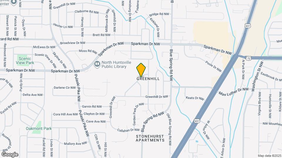 2711 Monticello Dr NW Map and Location Details