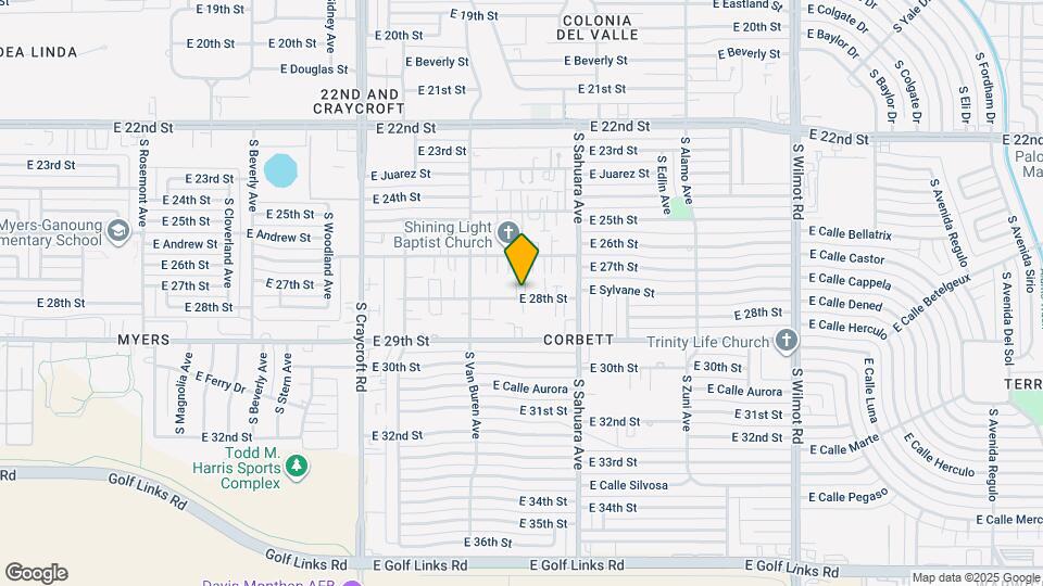 5761 E 28th St Map and Location Details