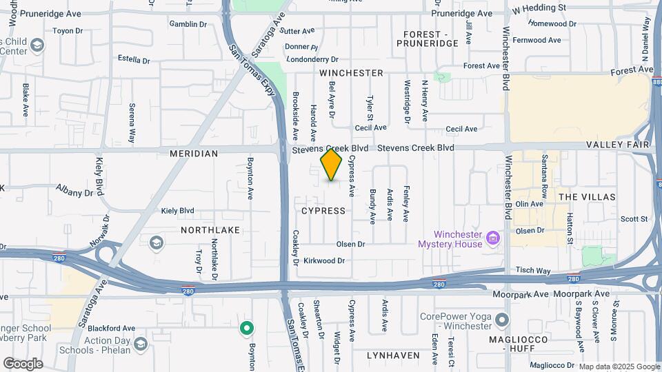 Alden Way Apartments Map and Location Details