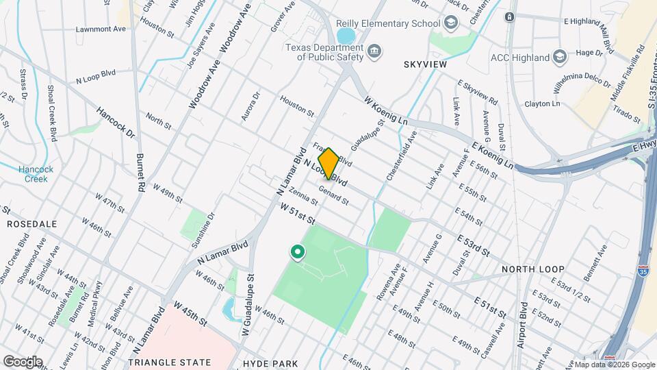 5210 Guadalupe St Map and Location Details