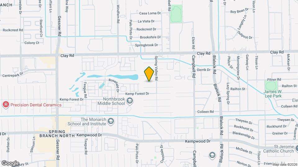 9719 Springmont Dr Map and Location Details