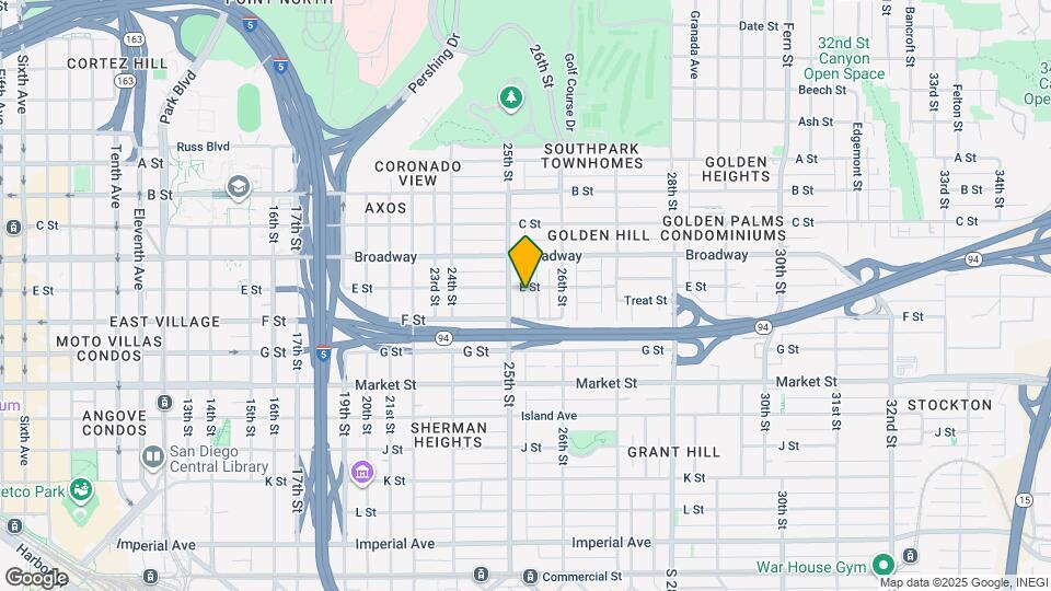 2525 E St Map and Location Details
