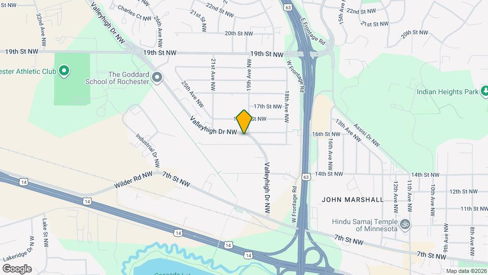 1910 Valleyhigh Dr NW, Unit 1910 Map and Location Details