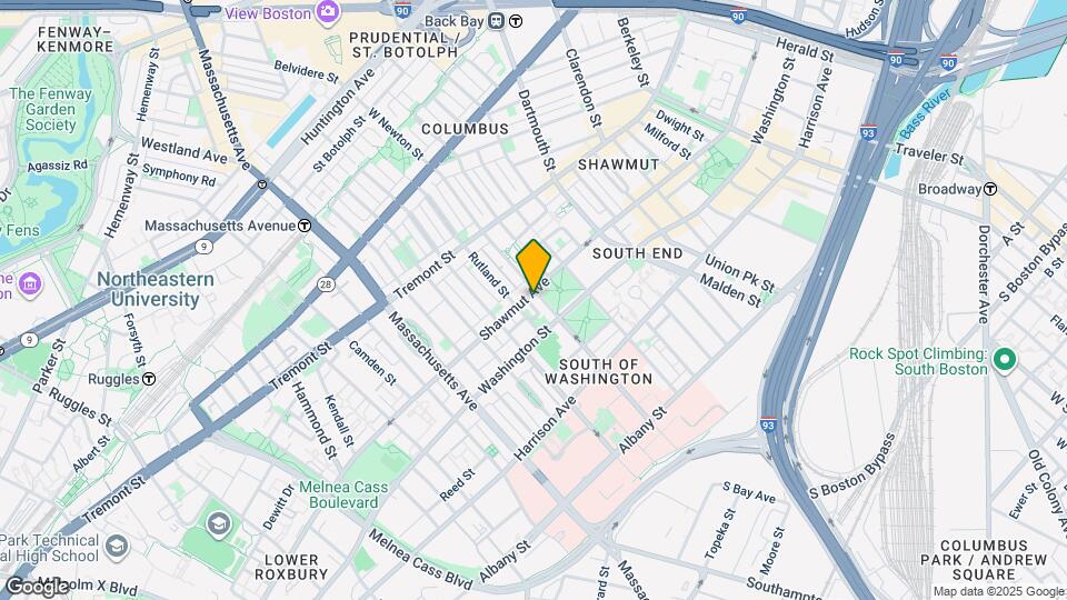 46 West Newton St, Unit 12 Map and Location Details