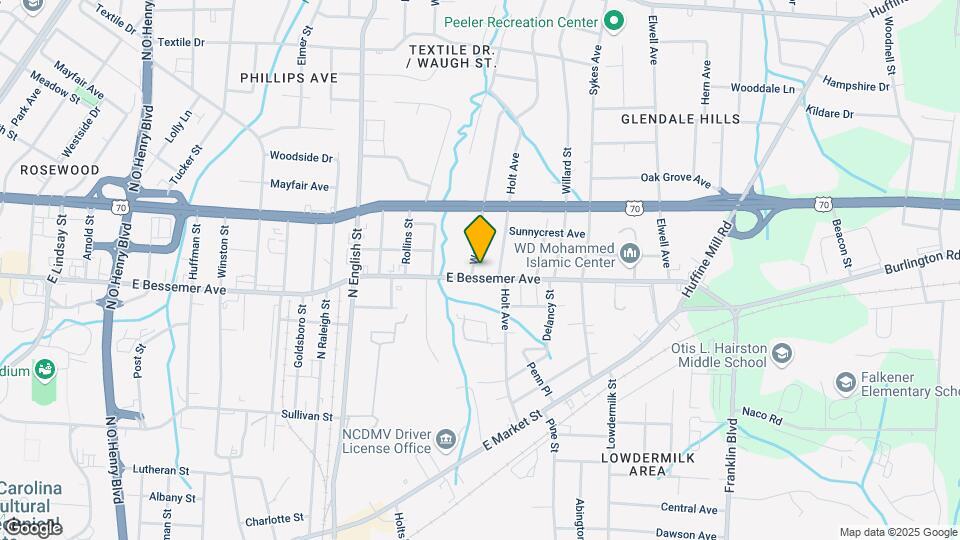 2701 E Bessemer Ave Map and Location Details