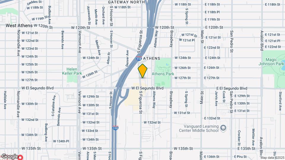 12704 S Figueroa St Mapa y Detalles de la Ubicación