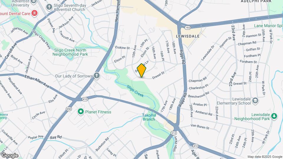 1505 Drexel St Map and Location Details