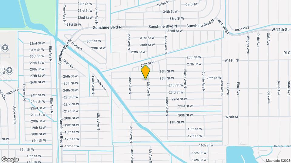 2903 25th St W Map and Location Details