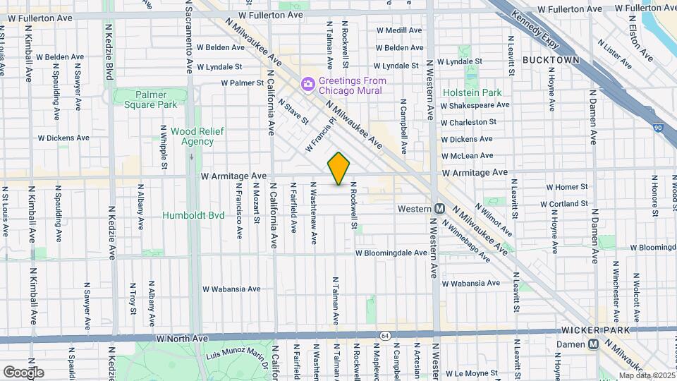 2620 W Homer St, Unit 1 Map and Location Details