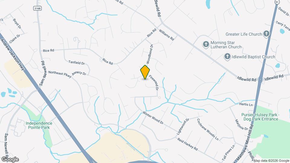 1302 Sweetgum Ln Map and Location Details