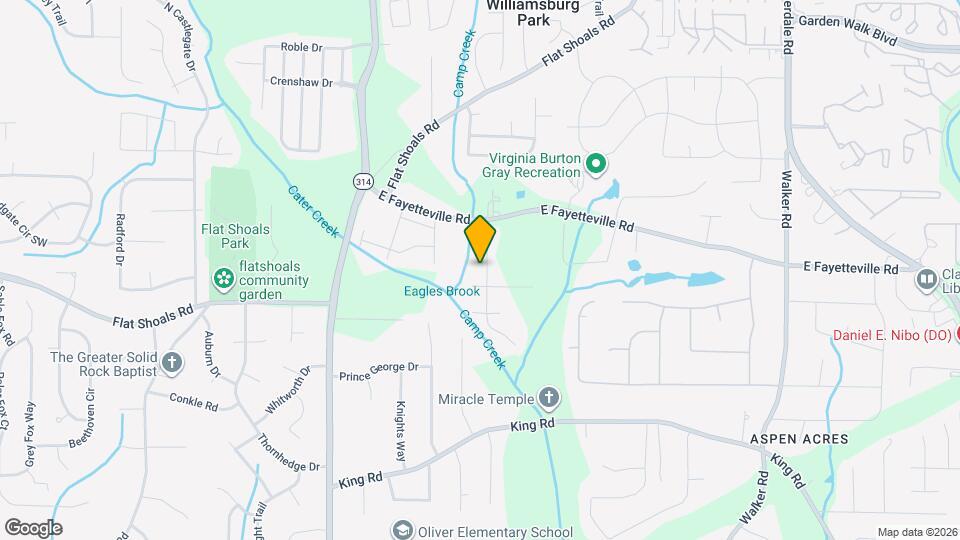 6127-6129 E Fayetteville Dr Map and Location Details