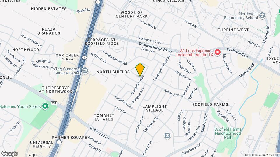 2201 Broughton Ct Map and Location Details