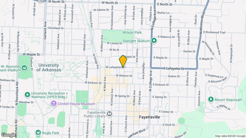 207 W Lafayette St Map and Location Details