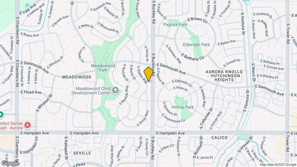 3208 S Olathe Way Map and Location Details