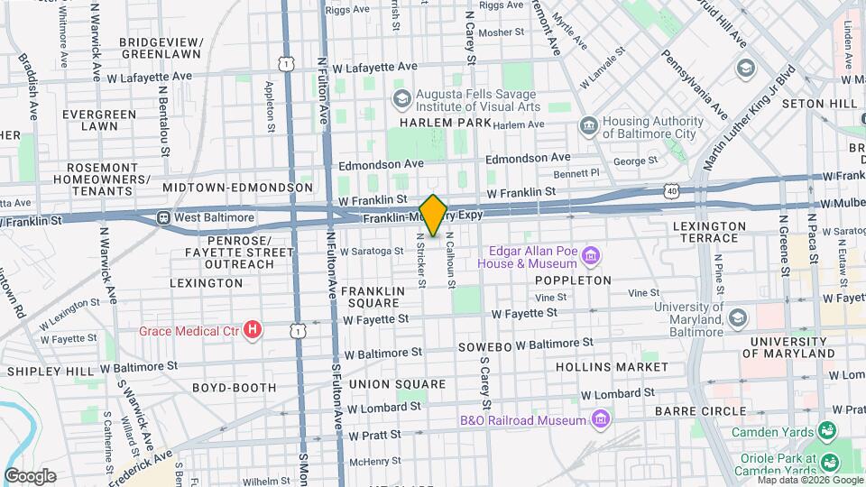 1412 W Saratoga St Mapa y Detalles de la Ubicación