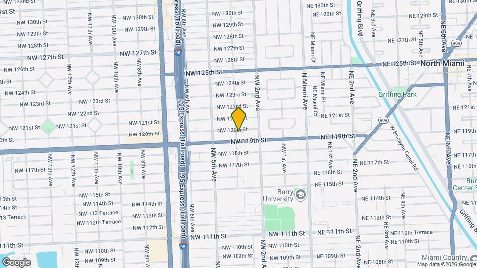 11925 NW 3rd Ave Map and Location Details