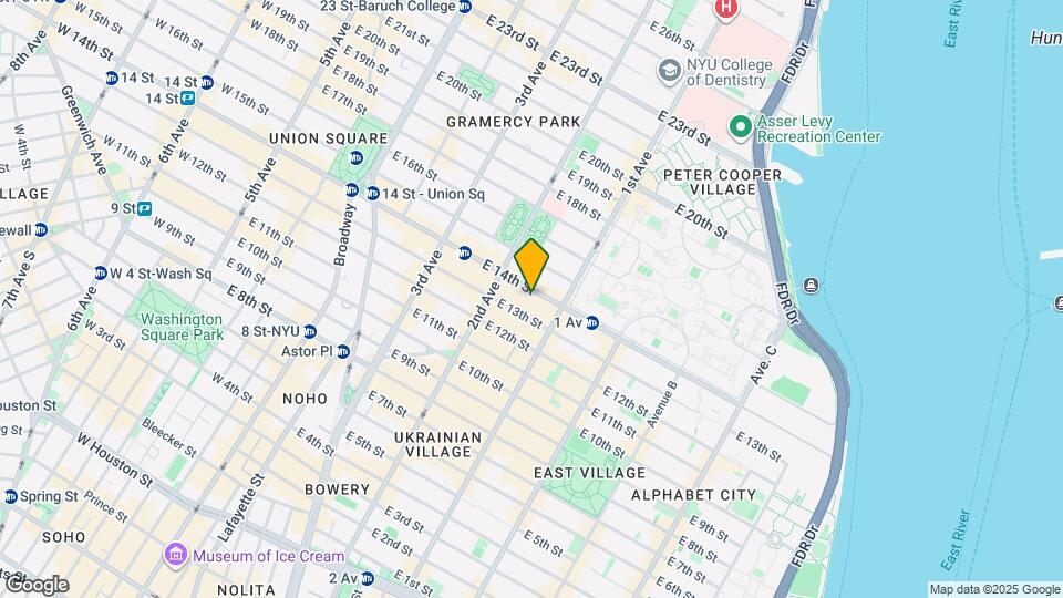 332 E 14th St Map and Location Details