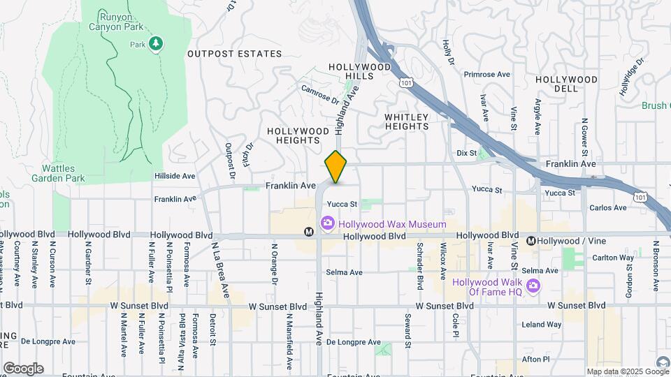 6740 Franklin Place, Unit 201 and 204, LA Map and Location Details