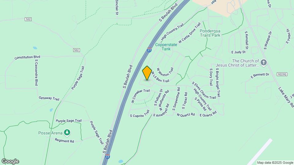 1116 W Overland Pass Dr Map and Location Details