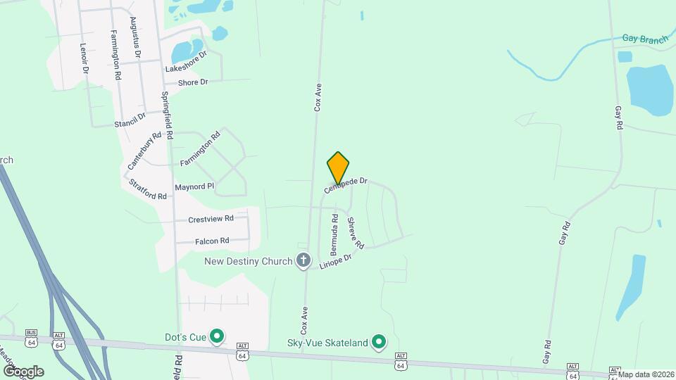 1225 Centipede Dr Mapa y Detalles de la Ubicación