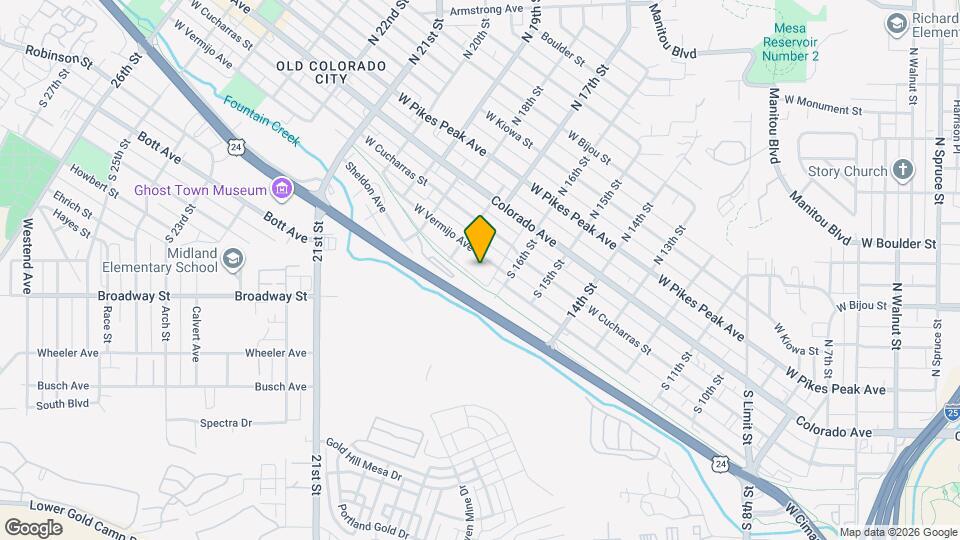 1625 W Vermijo Ave Map and Location Details