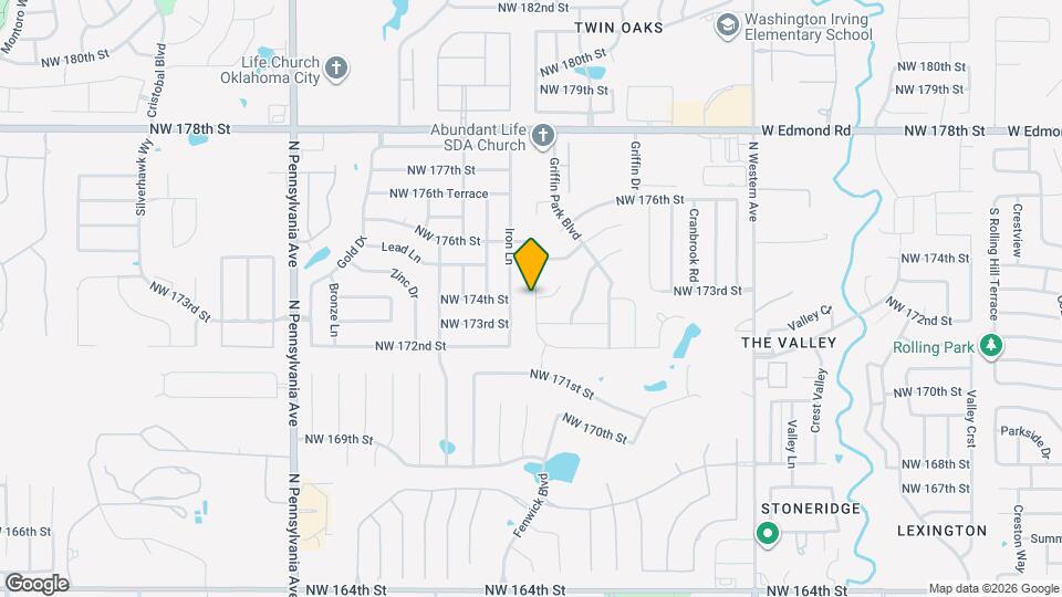 17413 Melville Ln Map and Location Details