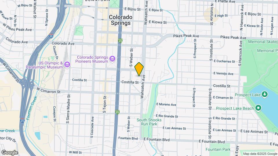 322 E St Vrain St Map and Location Details