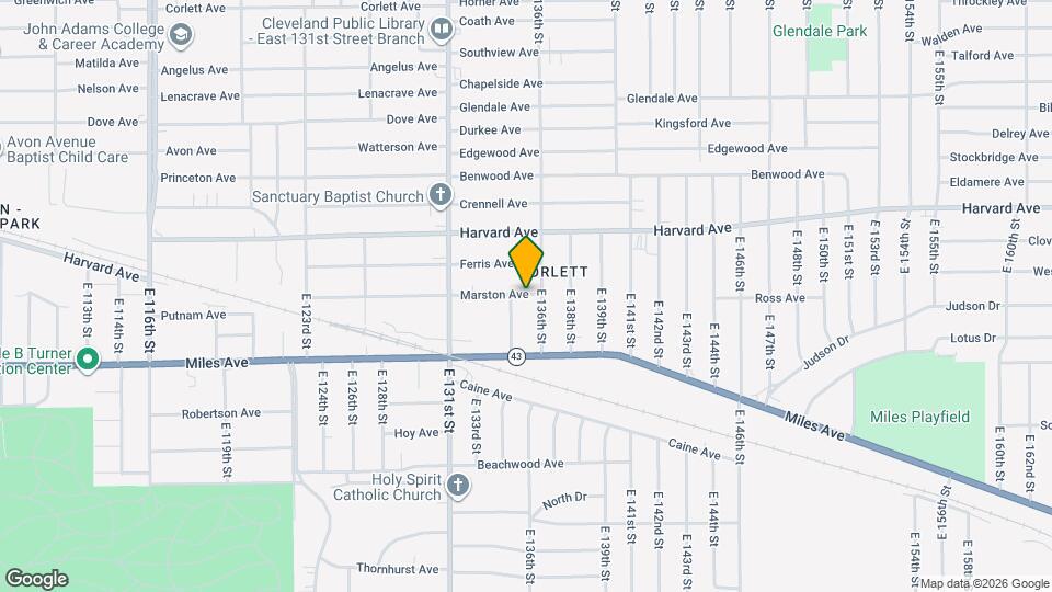 13509 Marston Ave Mapa y Detalles de la Ubicación