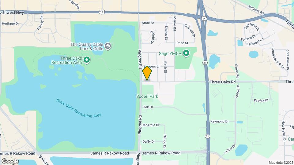 5011-5013 Three Oaks Rd Map and Location Details