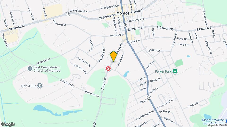 233 Alcovy St Map and Location Details