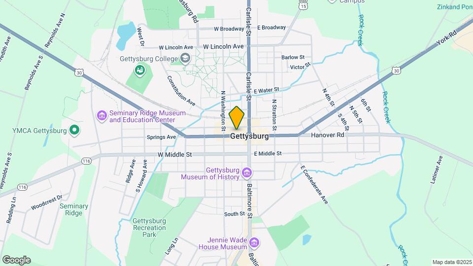 25 Chambersburg St Map and Location Details