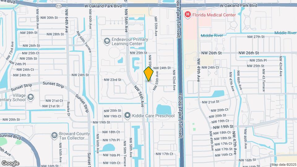 5516 NW 22nd St Map and Location Details