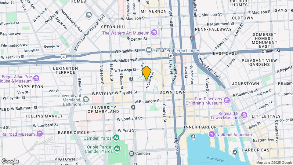 109-111 W Lexington St Map and Location Details