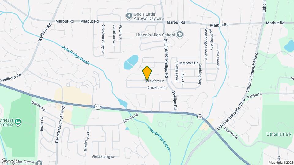 6255 Creekford Ln Map and Location Details