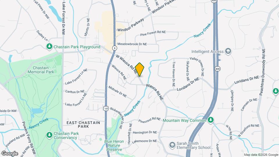 356 W Wieuca Rd NE Mapa y Detalles de la Ubicación