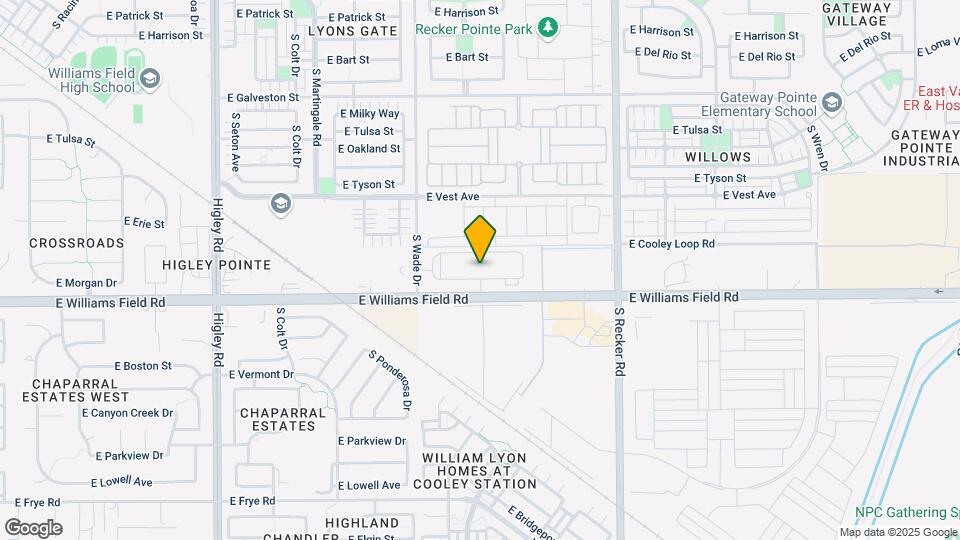 3700 E Williams Field Rd, Unit 1 Map and Location Details