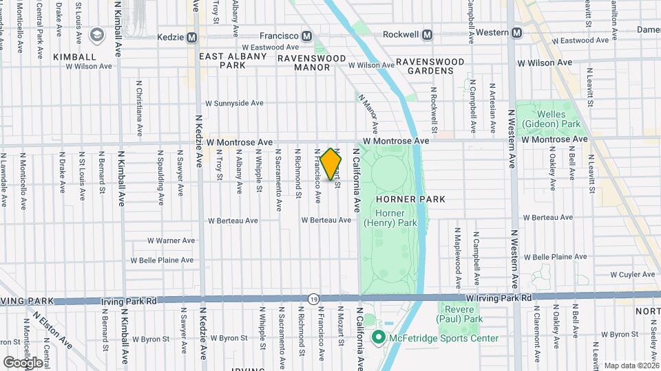 2837 W Cullom Ave, Unit 2 Mapa y Detalles de la Ubicación