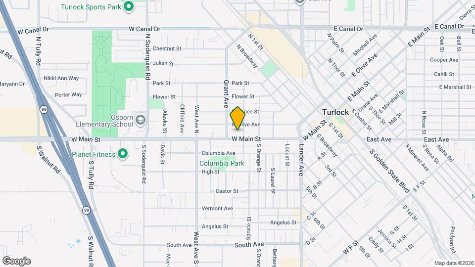 545 W Main St Map and Location Details