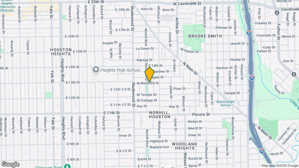 1030 W Melwood St Map and Location Details