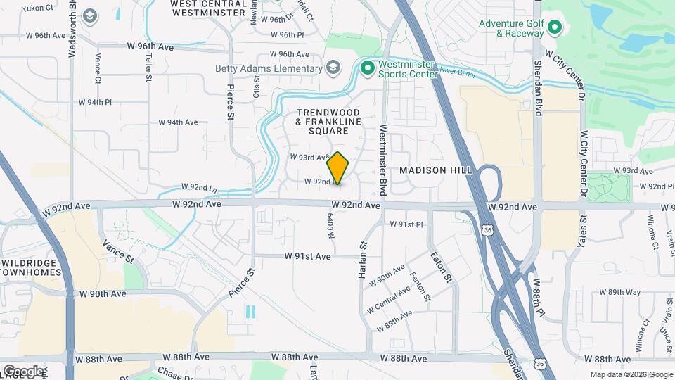 6210 W 92nd Pl Map and Location Details