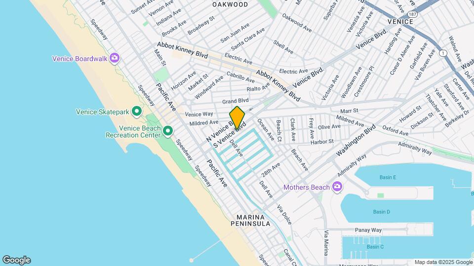 424 S Venice Blvd Mapa y Detalles de la Ubicación