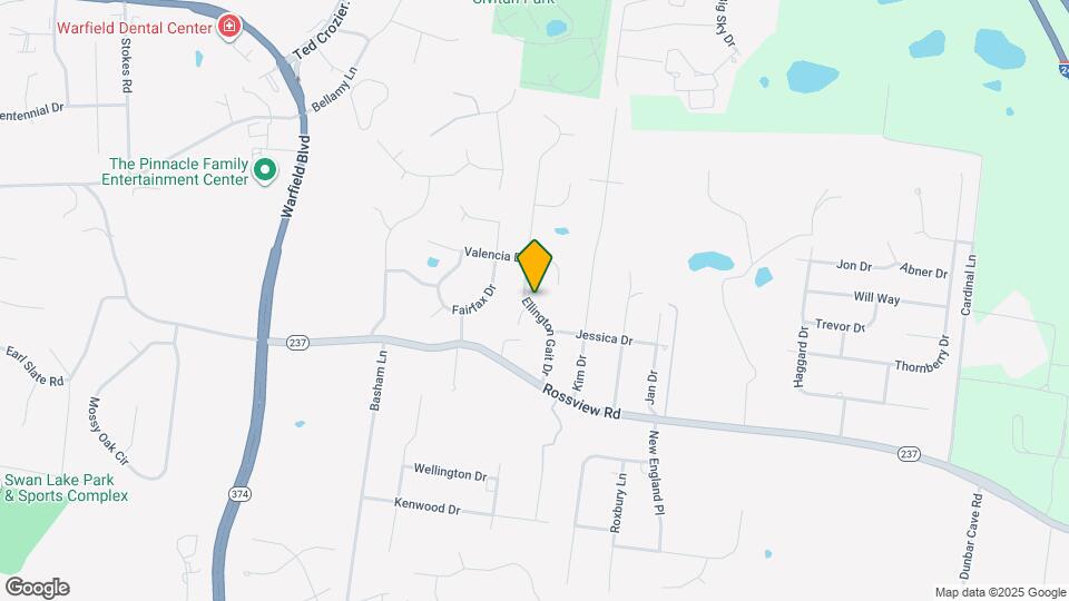 2221 Ellington Gait Dr Mapa y Detalles de la Ubicación