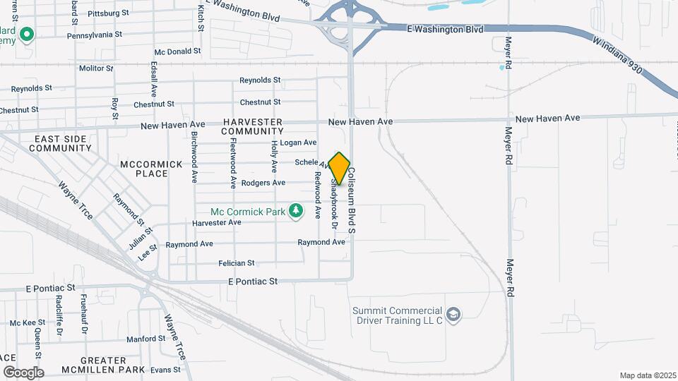 2217 Shadybrook Dr Mapa y Detalles de la Ubicación