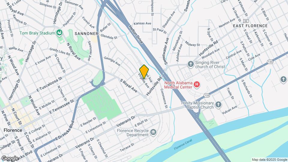 213 Virginia Ave Map and Location Details