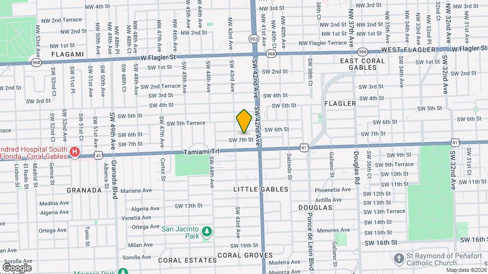 4245 SW 7th St Map and Location Details