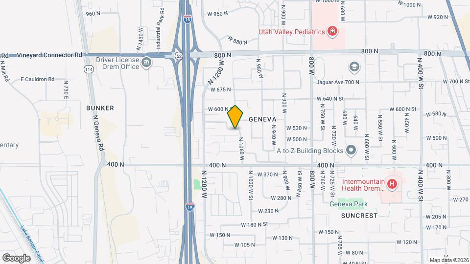 1071 W 530 N Map and Location Details