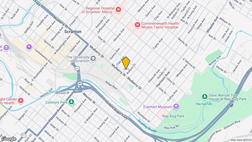 416 N Webster Ave Map and Location Details