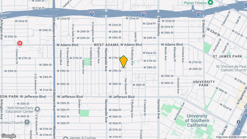 1587 W 29th St Map and Location Details